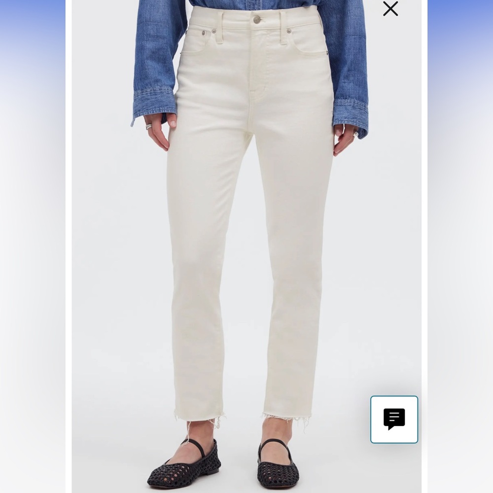 Madewell The Perfect Vintage Jeans in Tile White
